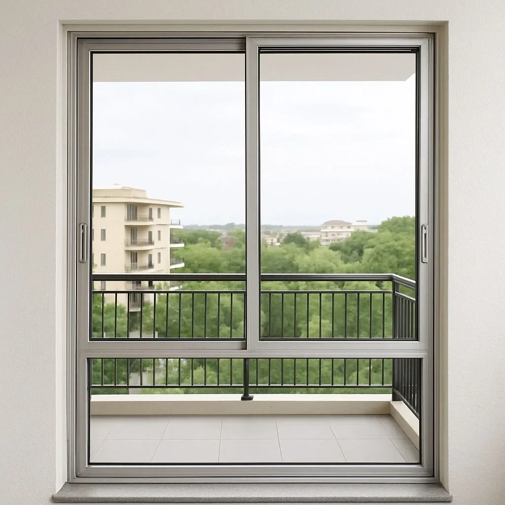 Modern Energy Saving Aluminum Alloy Glass Sliding Window CE Certification Household Panoramic Horizontal Sliding Sunshade Window