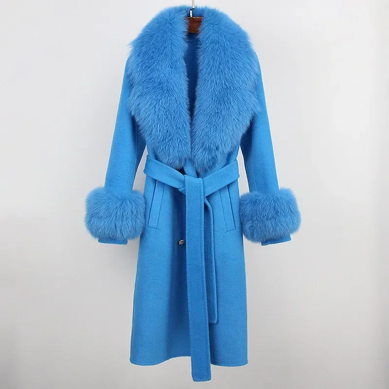 

Korean Style Hot Sale Of The Season Tweed Outerwear Elegant Desig Double-Sided Woolen Coat Women's Fashion Slim Fit High-Quality