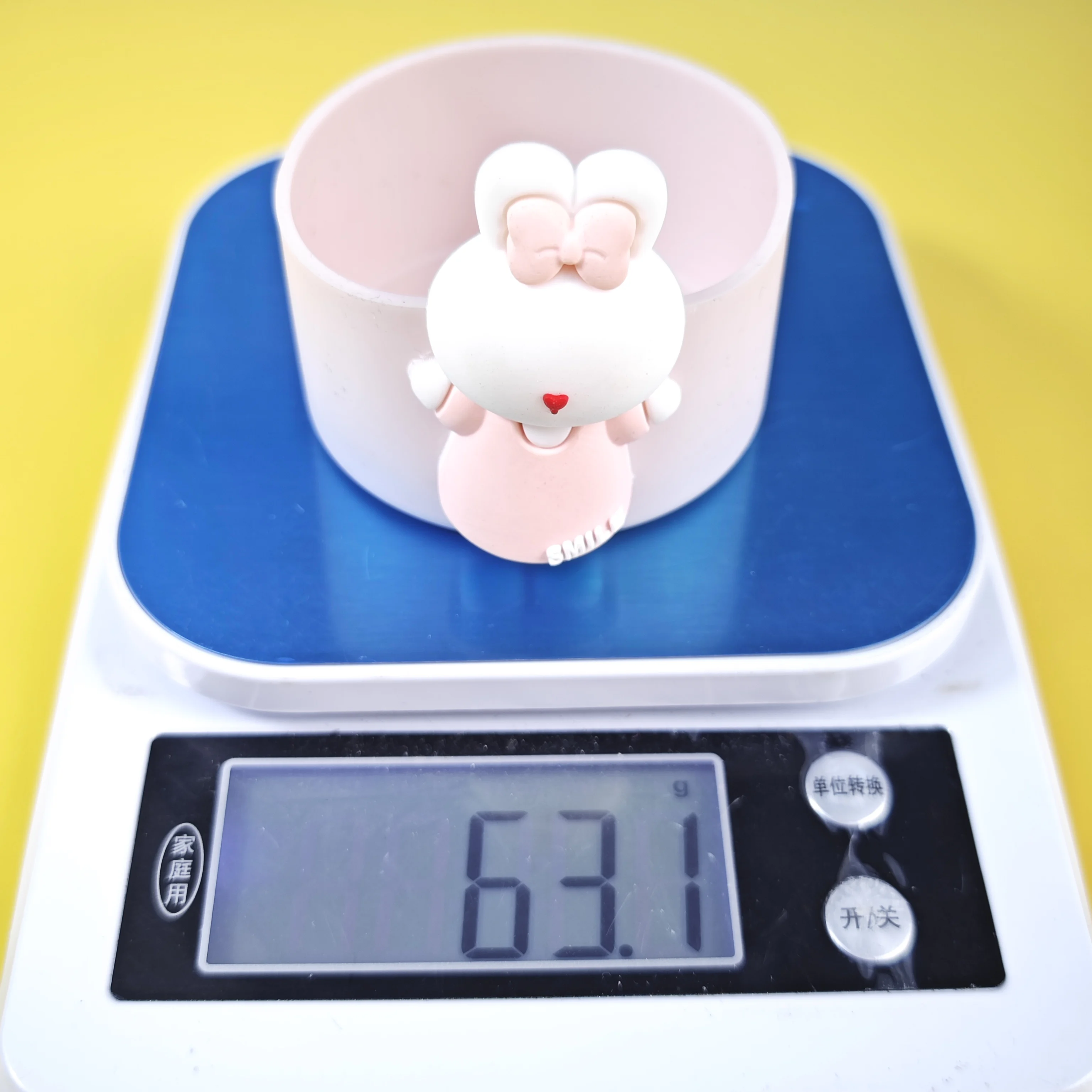 Cartoon Rabbit Silicone Cup Sleeves Accessories For Tumbler With Anti-Slip Coasters - Cute & Functional Lucky Rabbit Water