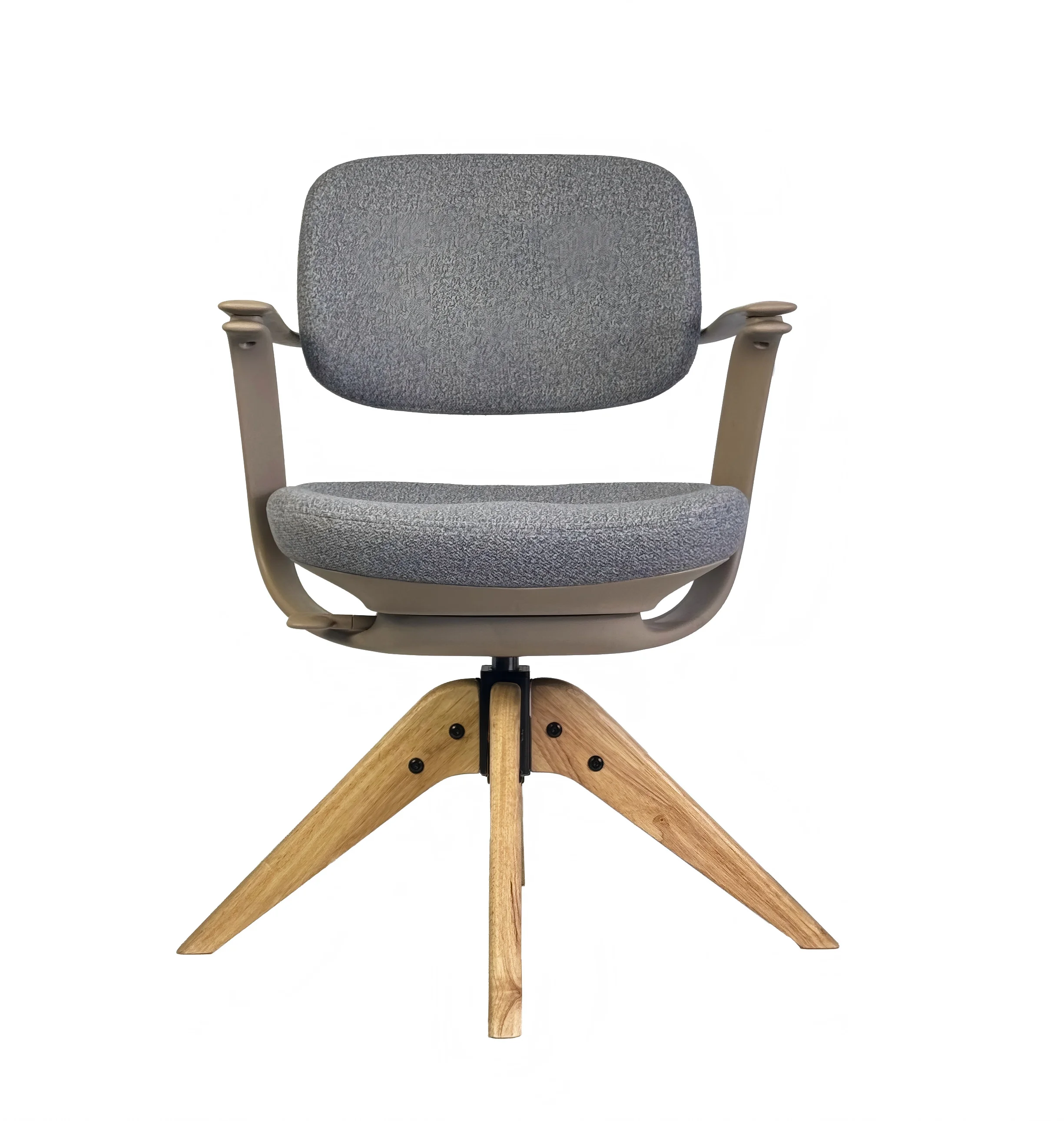 Elevating And Swivel Wooden Footstool Ergonomic Office And Leisure Chair Suitable For Office Negotiations And Home Learning Use