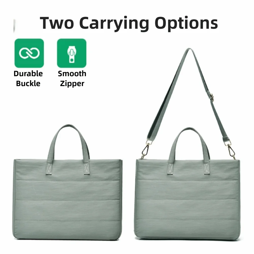 

Сумка на плечо для ноутбука 13,3/14 дюймов, легкая сумка для переноски 15,6/16 дюймов, большая вместимость с несколькими карманами для MacBook Air Pro