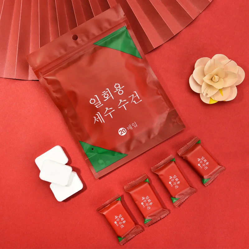 1/5/20 Piece Disposable Travel Towels Compressed Facial Wipes Compact Tablet Mini Wipes Wipes Triangular Wipes Tissues