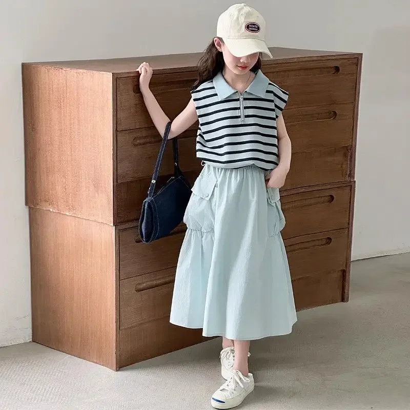 Kids Set Girls Clothes 10 Years Old Teens Home Clothing Children's Suit Tweens 8 Elementary Student Girl Girls' Summer Stylish