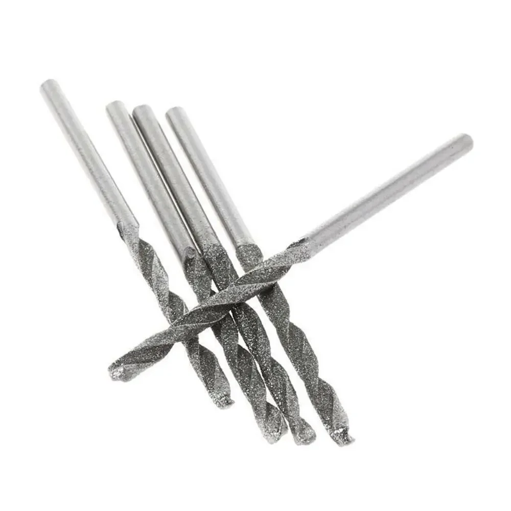 10Pcs Diamond Coated HSS Tipped Solid Bits Drill Twist Drills Bit Hole Saw / 0.8mm 1mm 1.2mm 1.5mm 1.8mm 2mm 2.5mm 3mm 3.5mm 4mm