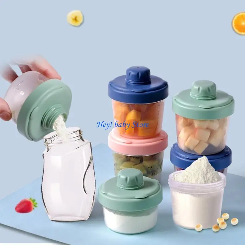 

Q1FE 60ml/120ml Milk Powder Storage Box 3 Layers Baby Formula Dispenser Infant Essential Cereal Snacks Container for Toddle