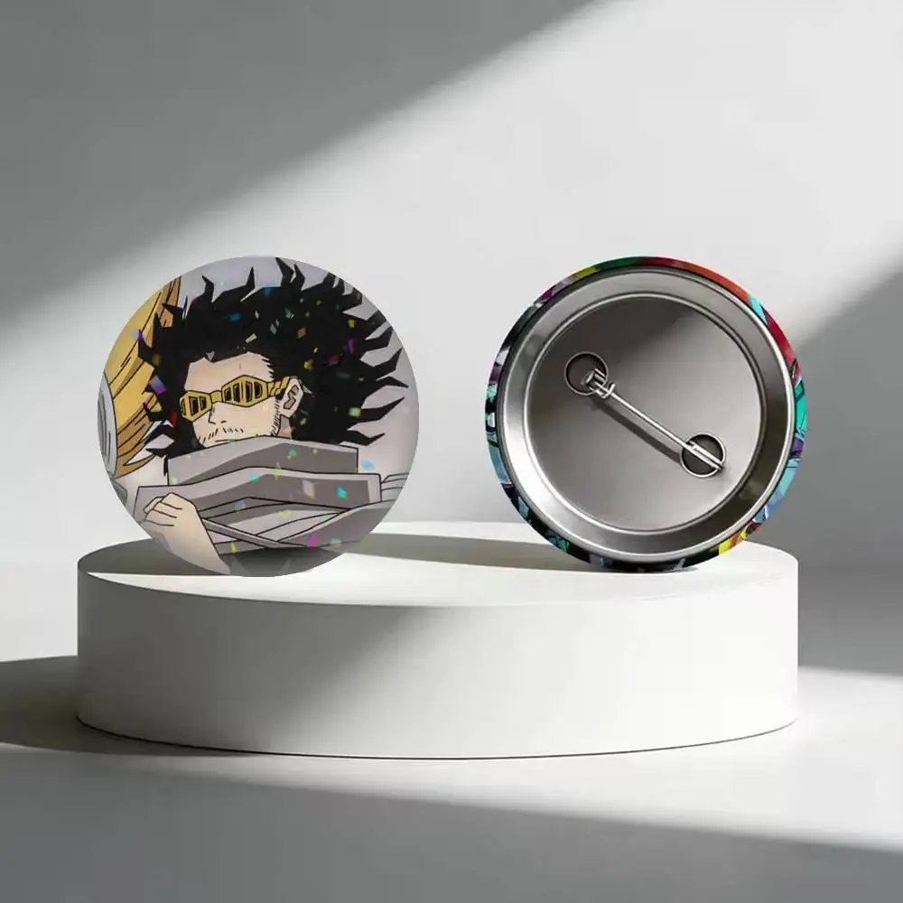 Anime Cartoon Eraser Head  25mm 32mm 44mm 58mm 75mm Brooches Badges Pins for Accessories Gift