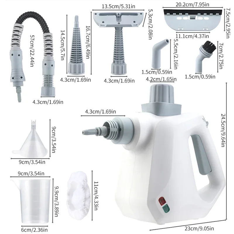 High Temperature Handheld Steam Cleaner Kitchen Portable Household Steam Cleaning Machine with Child Lock for Safe Deep Cleaning