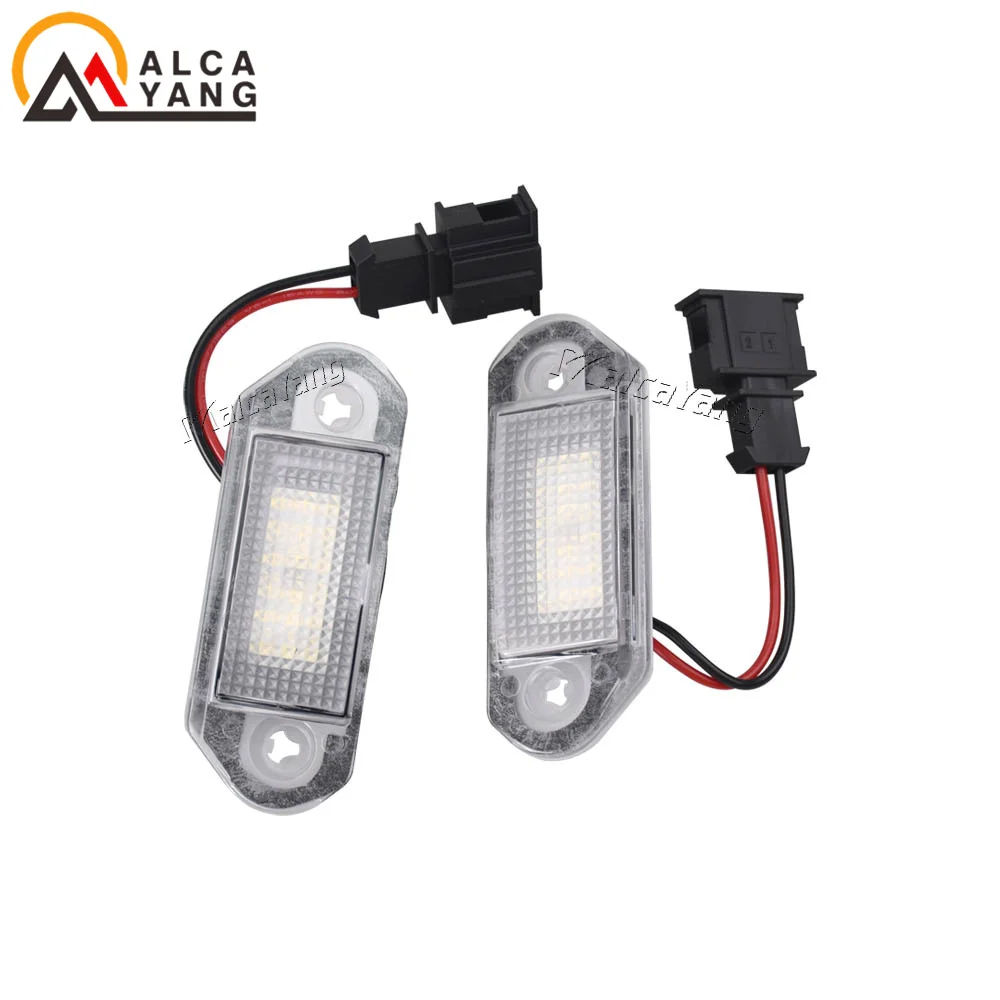 12V LED Number Plate Lamp For VW Golf 3 93-99 Vento 1H2 91-98 Jetta 92-98 GOL 2 96-10 White License Plate Light Assembly