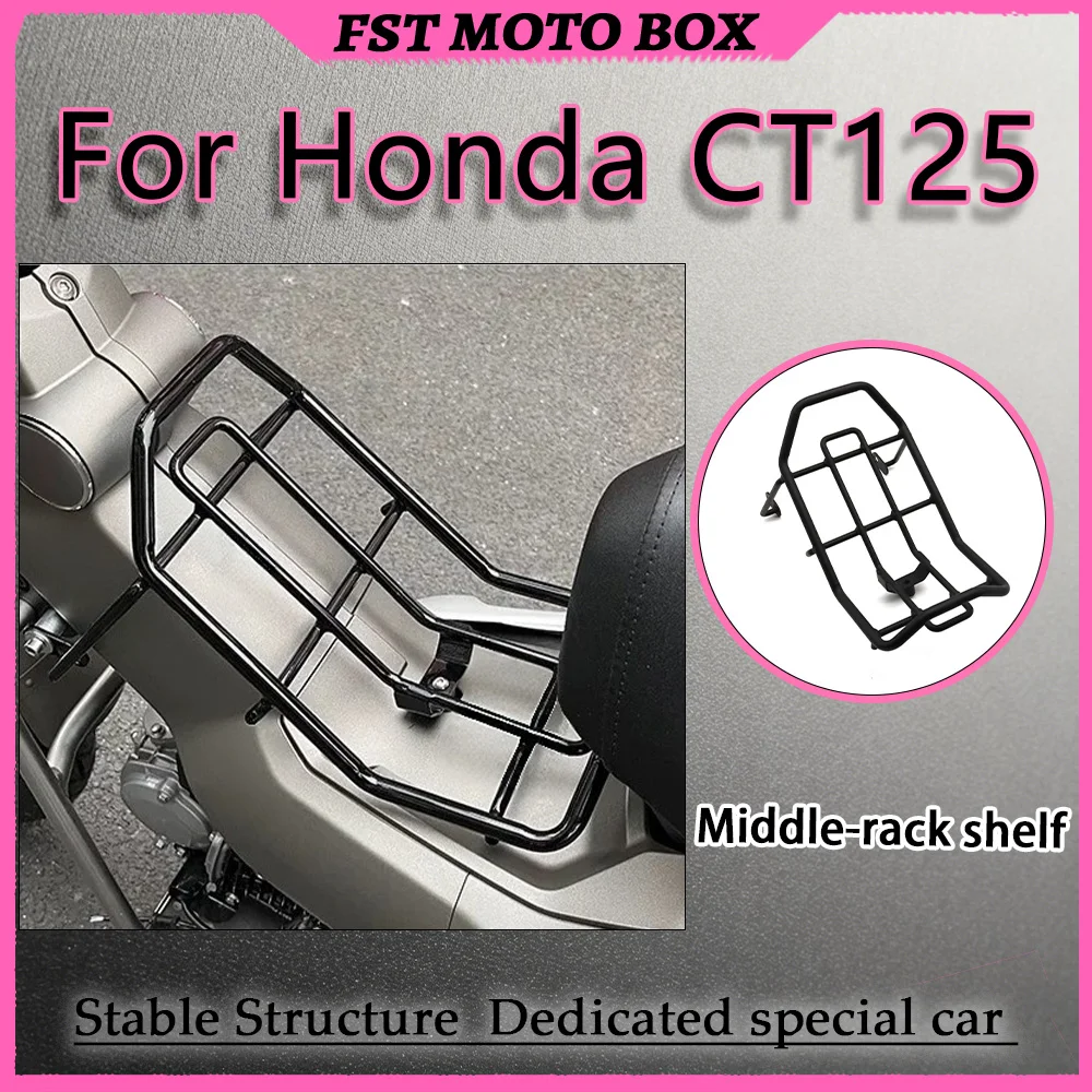 For Honda CT125 Mid-Position Shelf Outdoor Adventure Load Capacity Enhancement Mounting Accessories with Pre-Drilled Down Holes