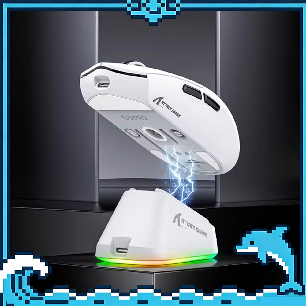 

ATTACK SHARK G3 Bluetooth Wireless Gaming Mouse,PAW3311 Sensor,25000DPI,Broadcom BK52820MCU,Dual Driver for PC/MAC/Wins