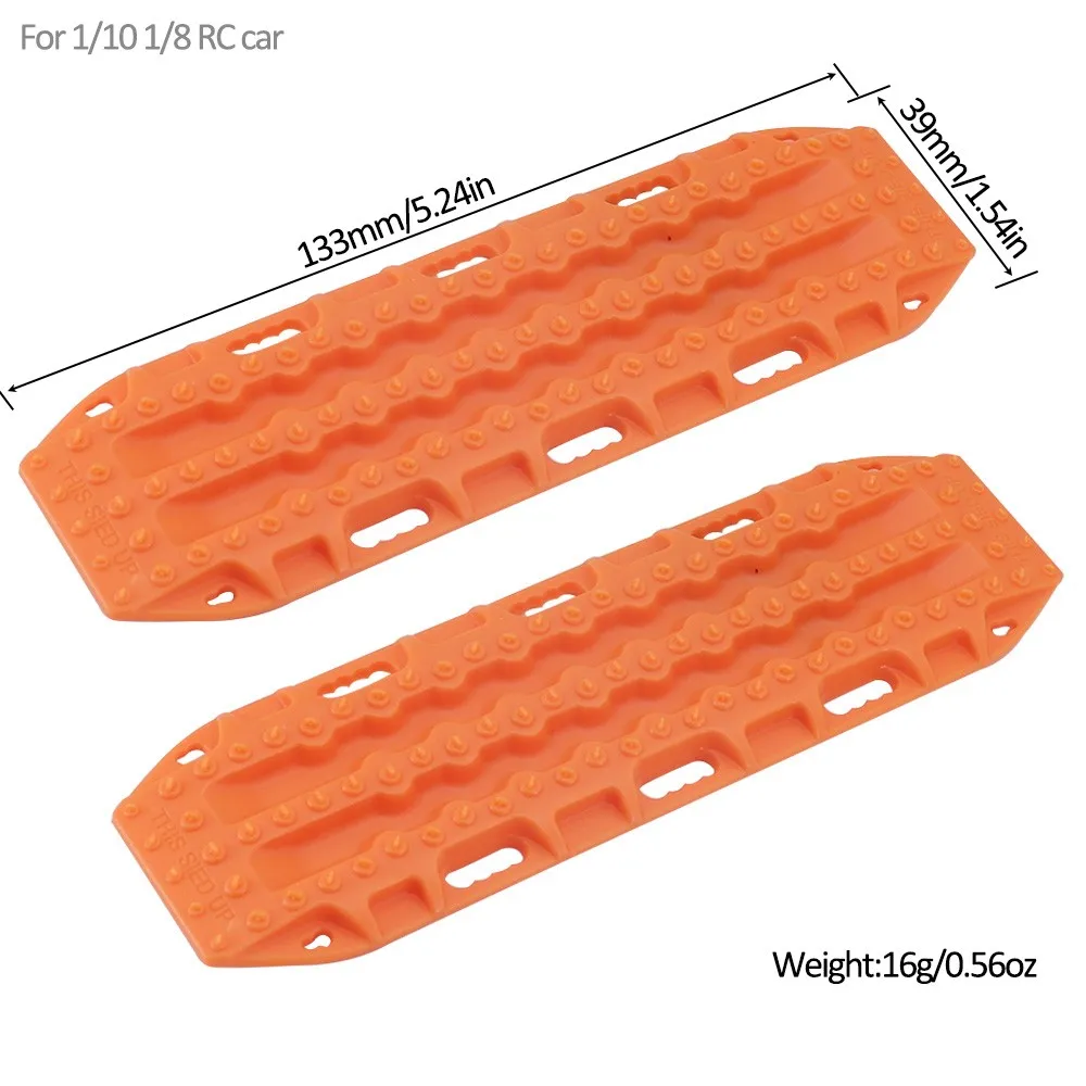 Ajrc 2 stuks 133*39mm Plastic Zandladder Herstel Board Voor 1:10 Rc Crawler Traxxas Trx-4 Trx-6 Axiale scx10 Redcat Gen8 Rgt Yikong