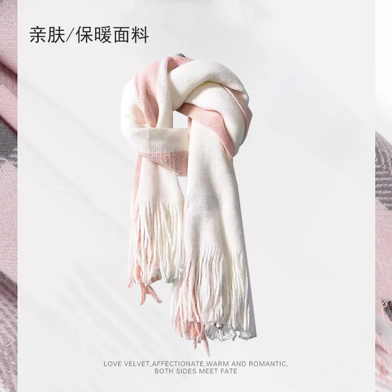 2025 Winter Trendy Dopamine Pink Scarf: Extra Warm, Fashionable & Versatile Premium Scarf Wrap