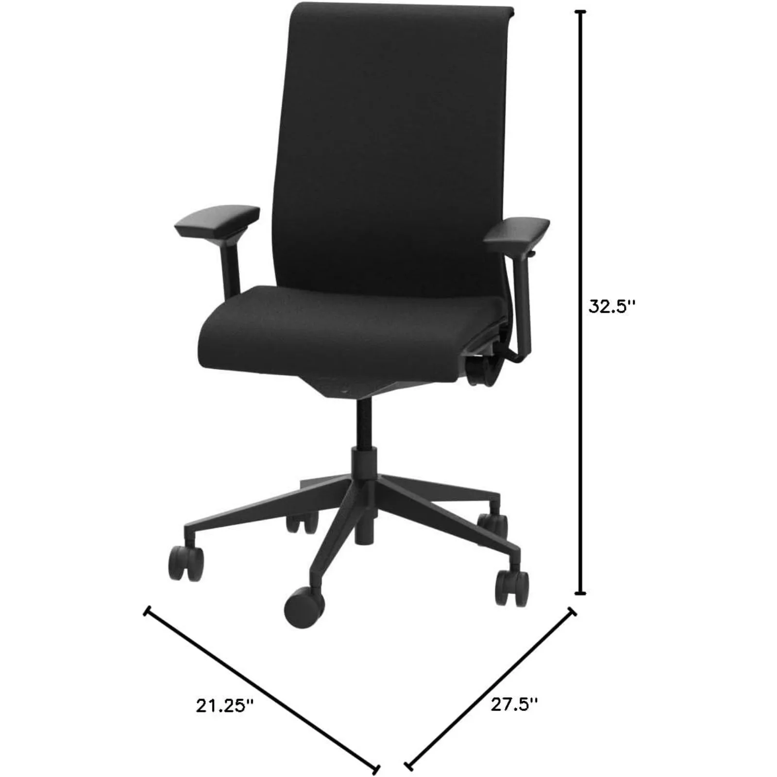 Los EE. UU. Think sofisticado, multiusuario Cinco puntos de ajuste Columna de oficina ergonómica