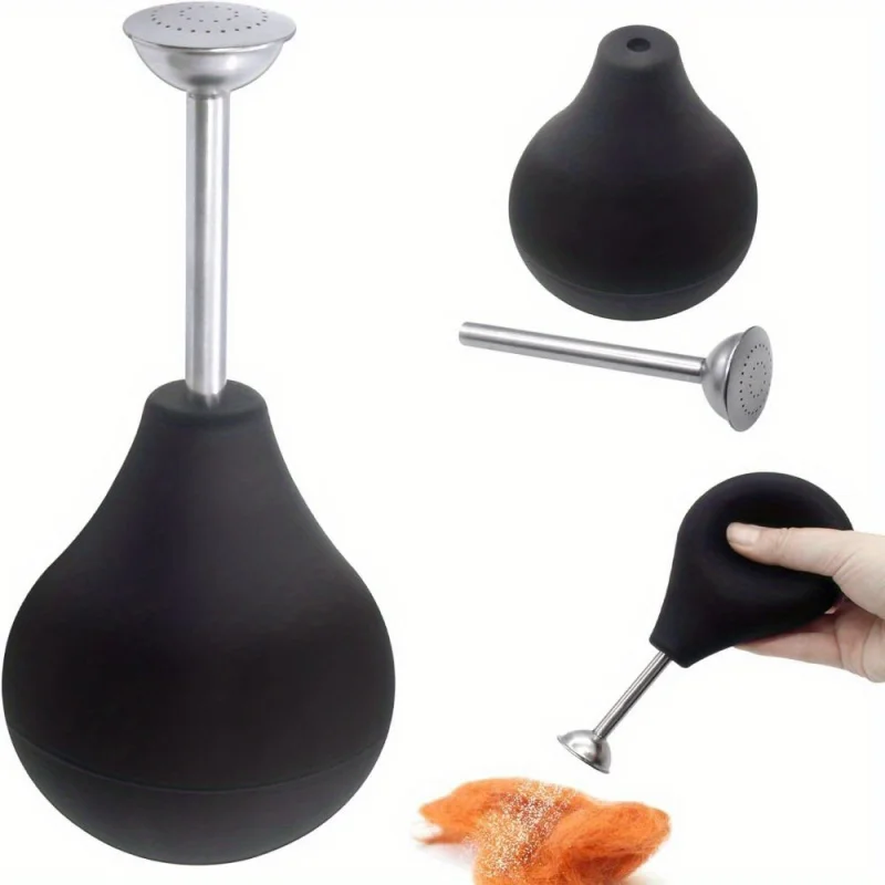 Silicone Ball Sprinkler with Stainless Nozzle | Wet Felting Tools, Multifunctional Water Sprayer for Craft Projects & Equipment
