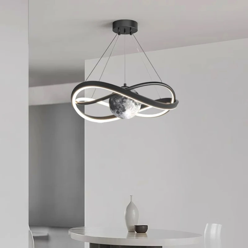 Plafonnier LED Suspendu au Design Nik, Luminaire Décoratif de Plafond, Idéal pour un Salon, une Chambre à Coucher ou une Salle à Manger