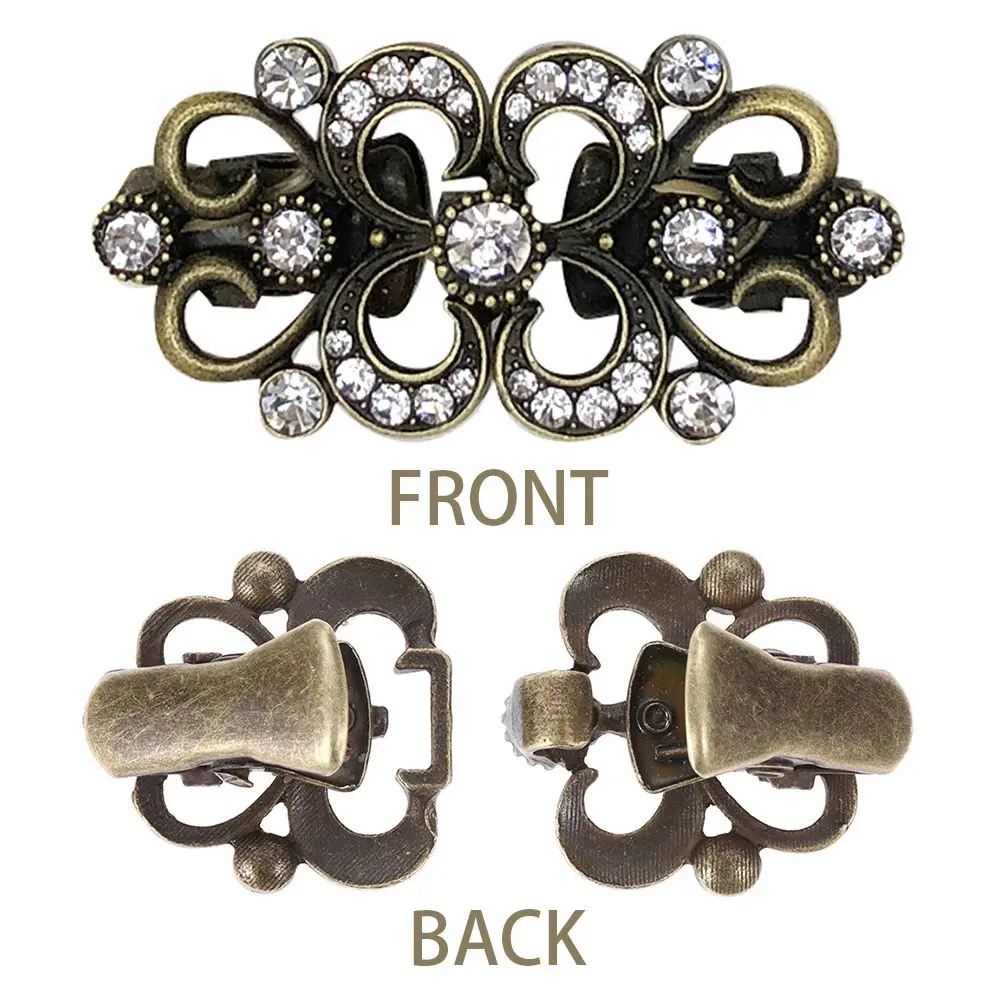 Broschen und Anstecknadeln ​ für Frauen Mädchen Vintage Schal Kragen Verschluss Cape Mantel Clips Strickjacke Clip Pullover Wirbel Clip Brosche