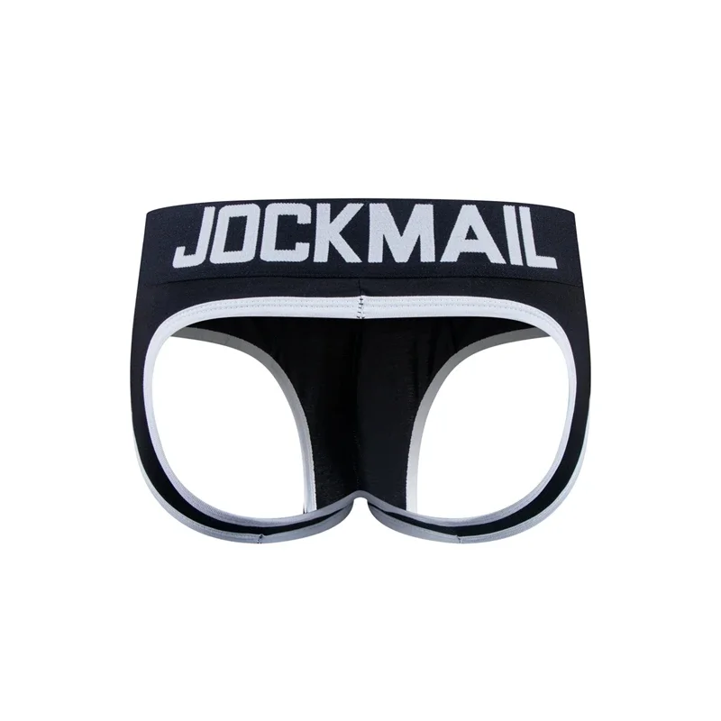 JOCKMAIL Brand Men Underwear Boxer shorts Backless Buttocks Cotton Sexy open back Gay Men Underwear JockStrap cuecas Gay panties