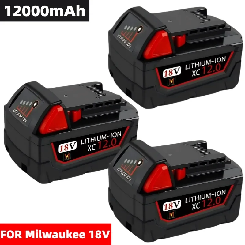 

For Milwaukee M18 18V 6000mAH/9000mAH Replacement For Milwaukee M18B5 XC Li-ion battery 48-11-1815 48-11-1850 2604-22 2604-20