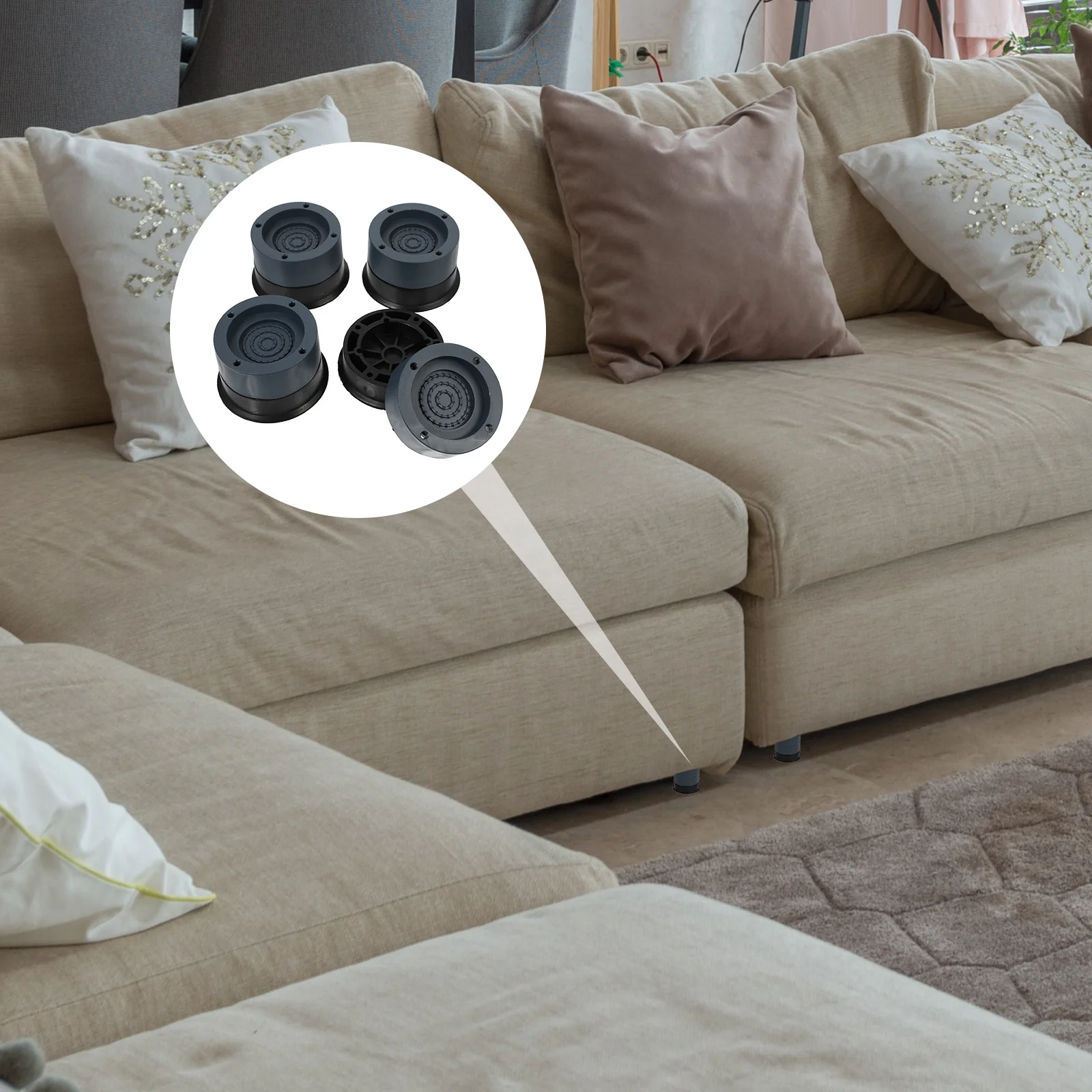 4 قطعة منصات مضادة للانزلاق غسالة دائم عدم الانزلاق وسادة القدم مثبت للصدمات منع الاهتزاز الحد من الضوضاء