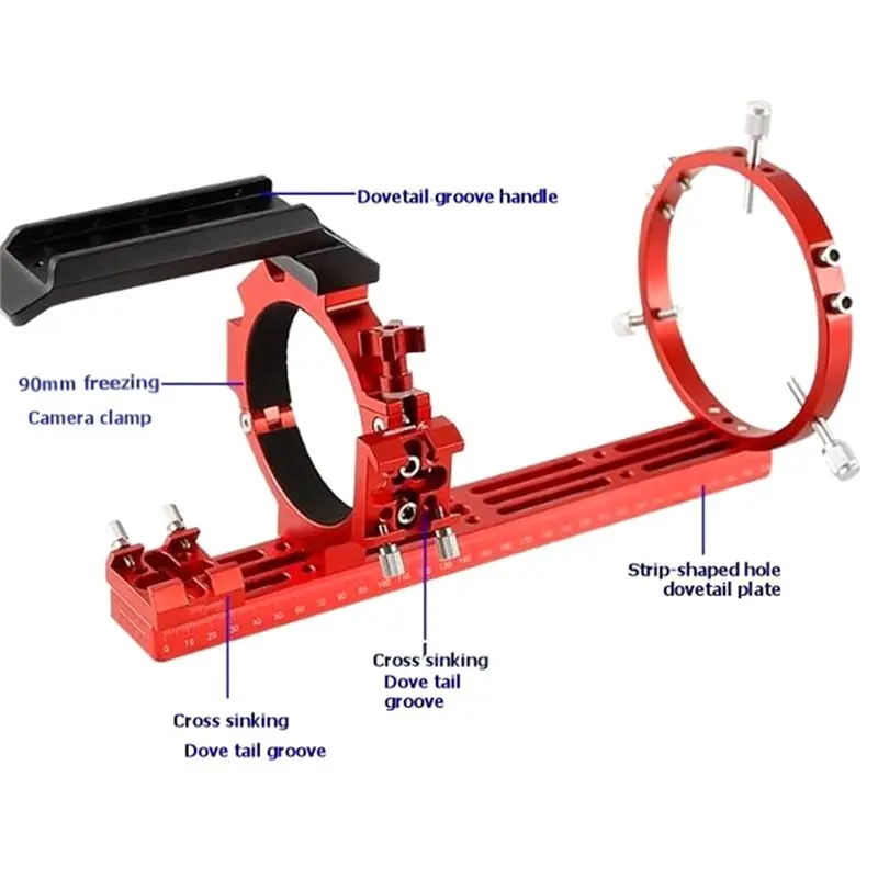 【ELECTRONIC-ACCESSORIES】Angeleyes Inner Diameter 90Mm ASI Cryogenic Camera Hoop SLR Connection Bracket Camera Mounting Frame Ast