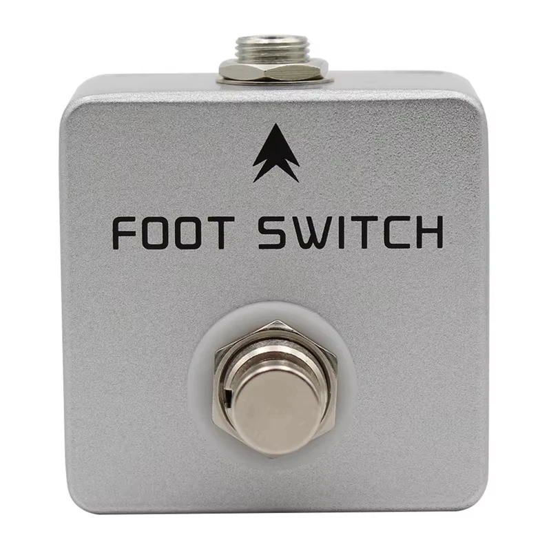 Mosky Foot Switch Latching Footswitch Amplifier Channel Selector Single-Tap Pedal Locking Type 1/4 Inch Mono Output Die-Cast Aluminum