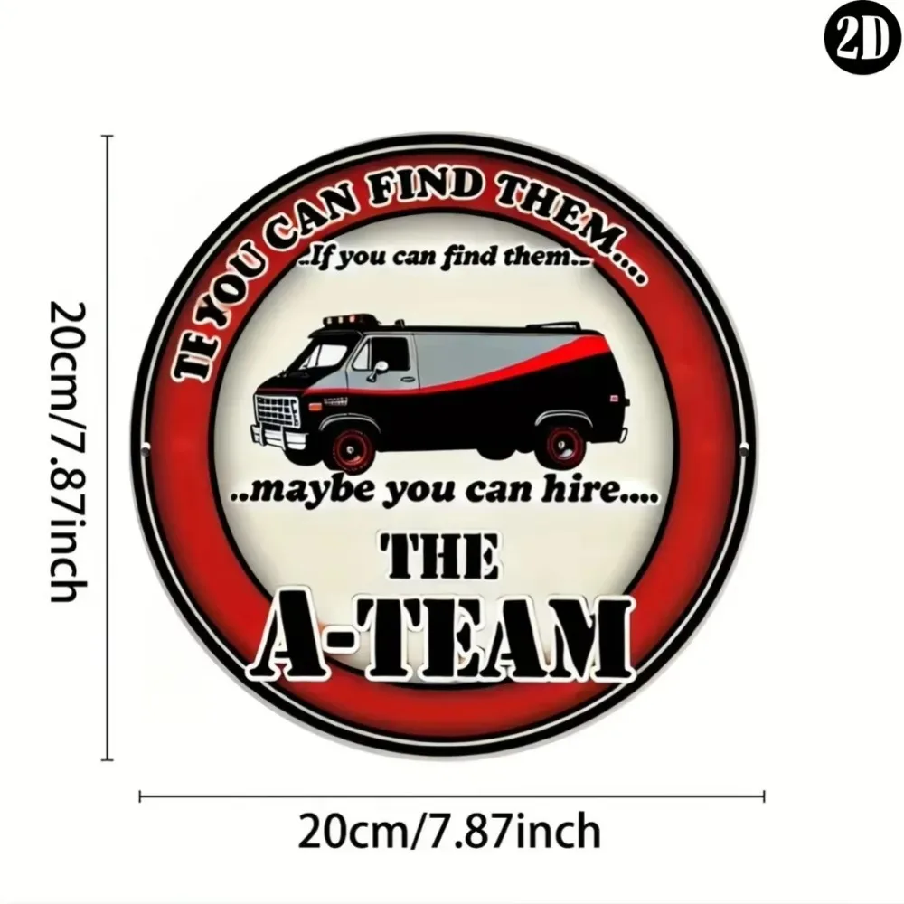 RetroATeamHeritage® Wall Decor Sign - A - Team Vintage Artwork | UV - Resistant Ink | Captivating Decor