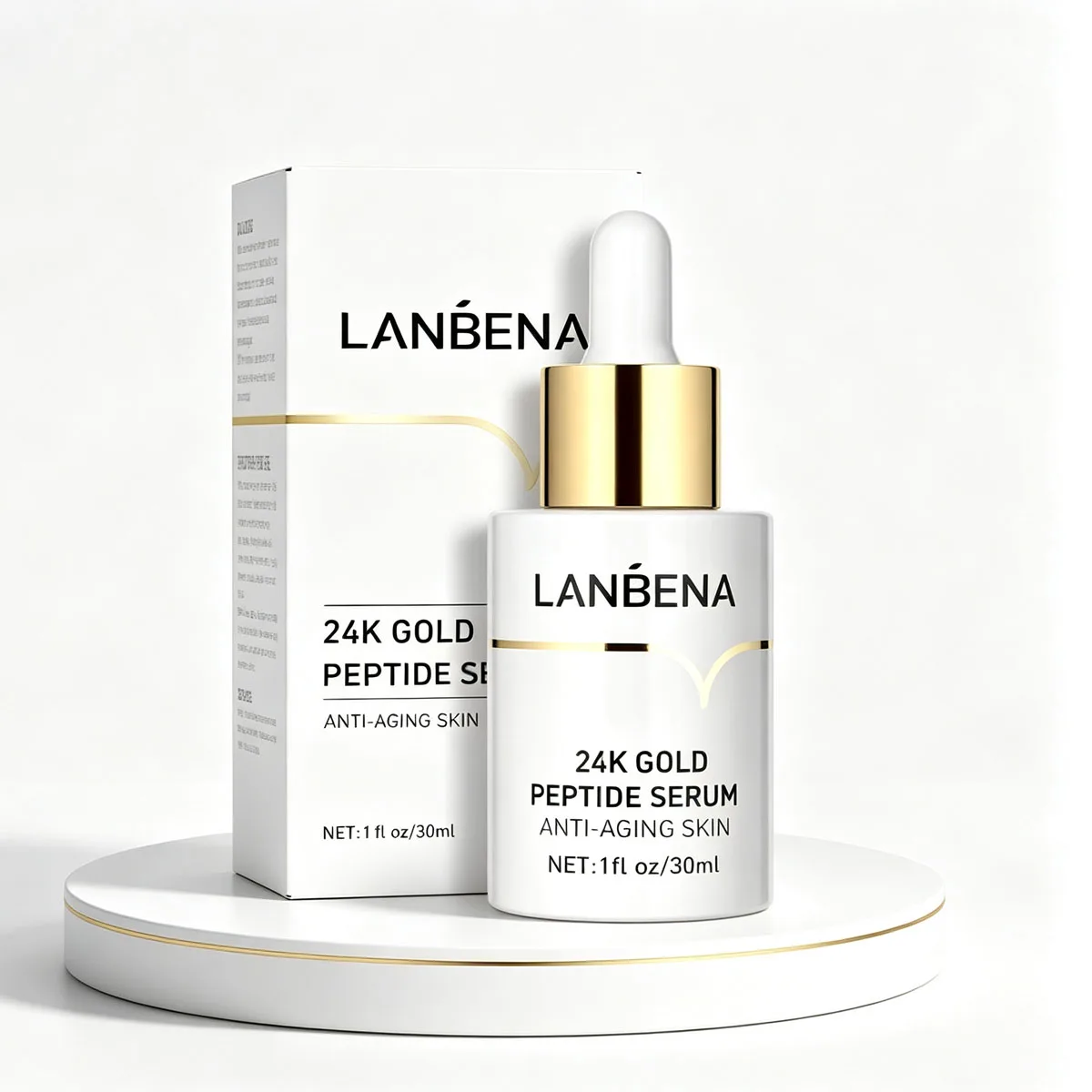LANBENA Bestseller 24K Gold Peptid Serum zur Entfernung dunkler Flecken und Hautstraffung – Detail 4