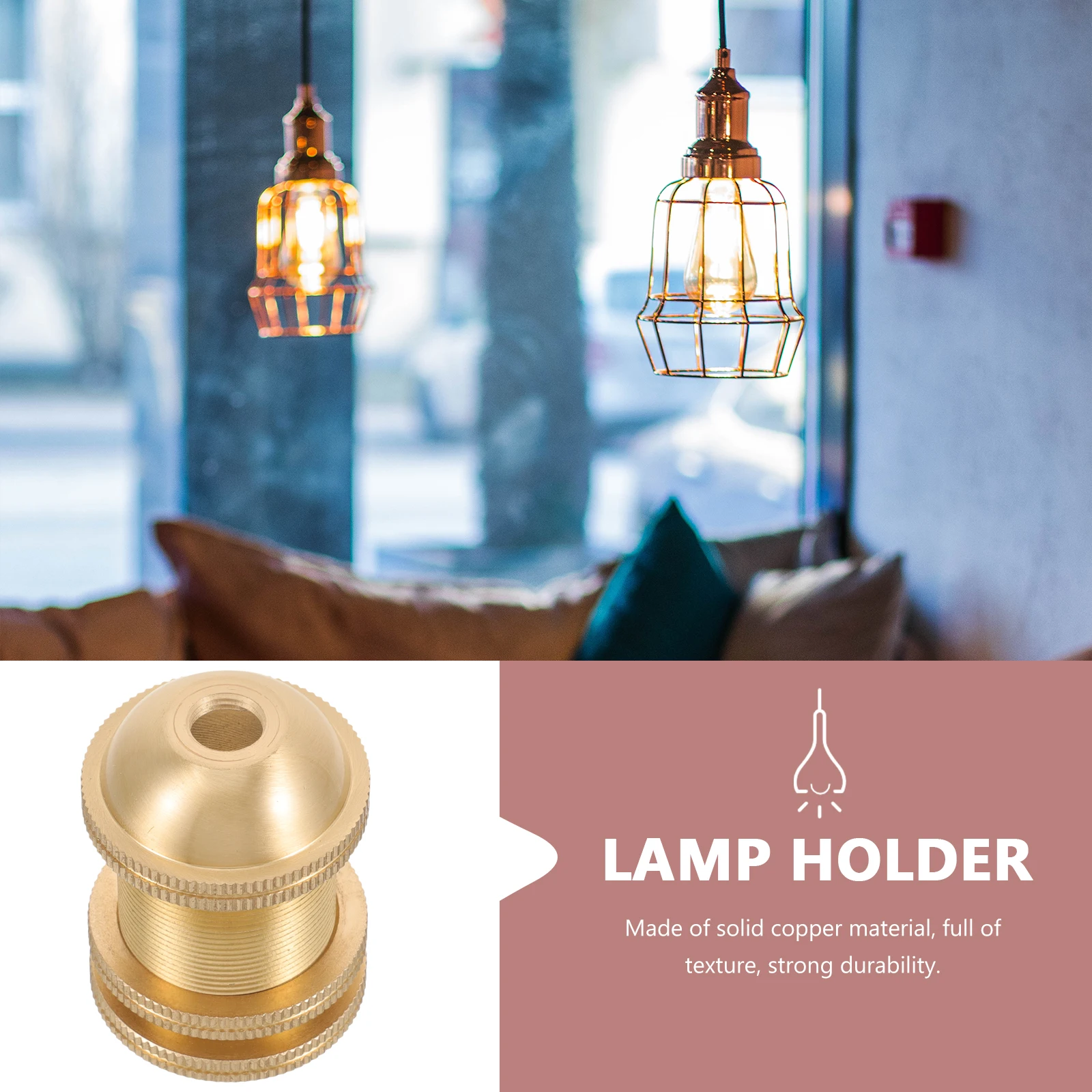 

E14 Copper Lamp Holder Full Tooth Metal Socket Light Bulb Base DIY Bracket Repair Kit Wall Floor Pendant Lamp Accessories Light