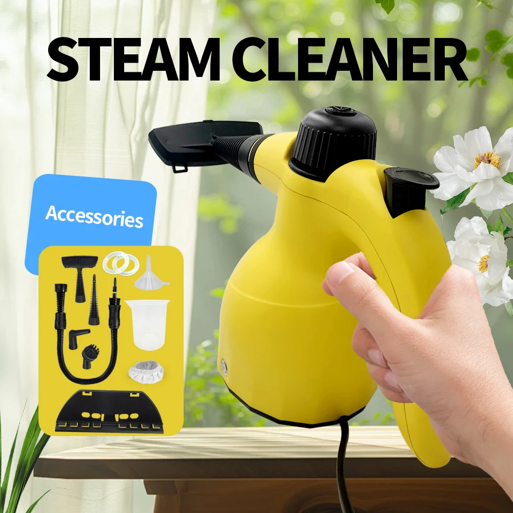 1000W steam cleaner handheld high pressure steam cleaner high temperature  cleaning machine degreasing suitable for home kitchen