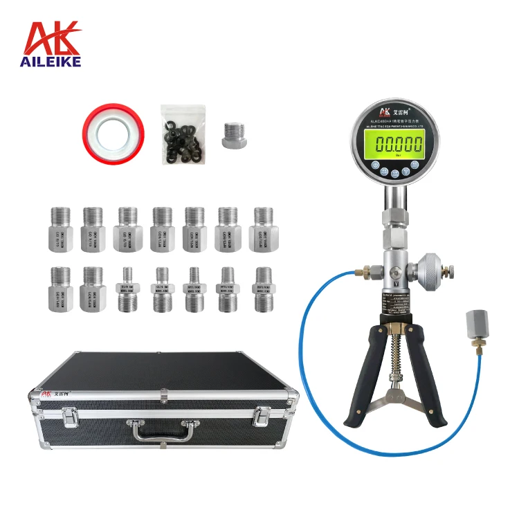 AILEIKE104SF Digital Pressure Gauge Intelligent Handheld Barometer Marine Air Pressure Pump -0.96~40bar Measurement Instrument