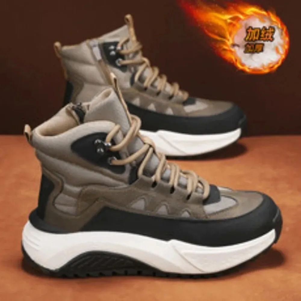 

Winter Snow Boots 2025 Light Luxury Ultra-soft High-top Warm Cotton Shoes Thickened Anti-freeze Boots Thick-sole Men's