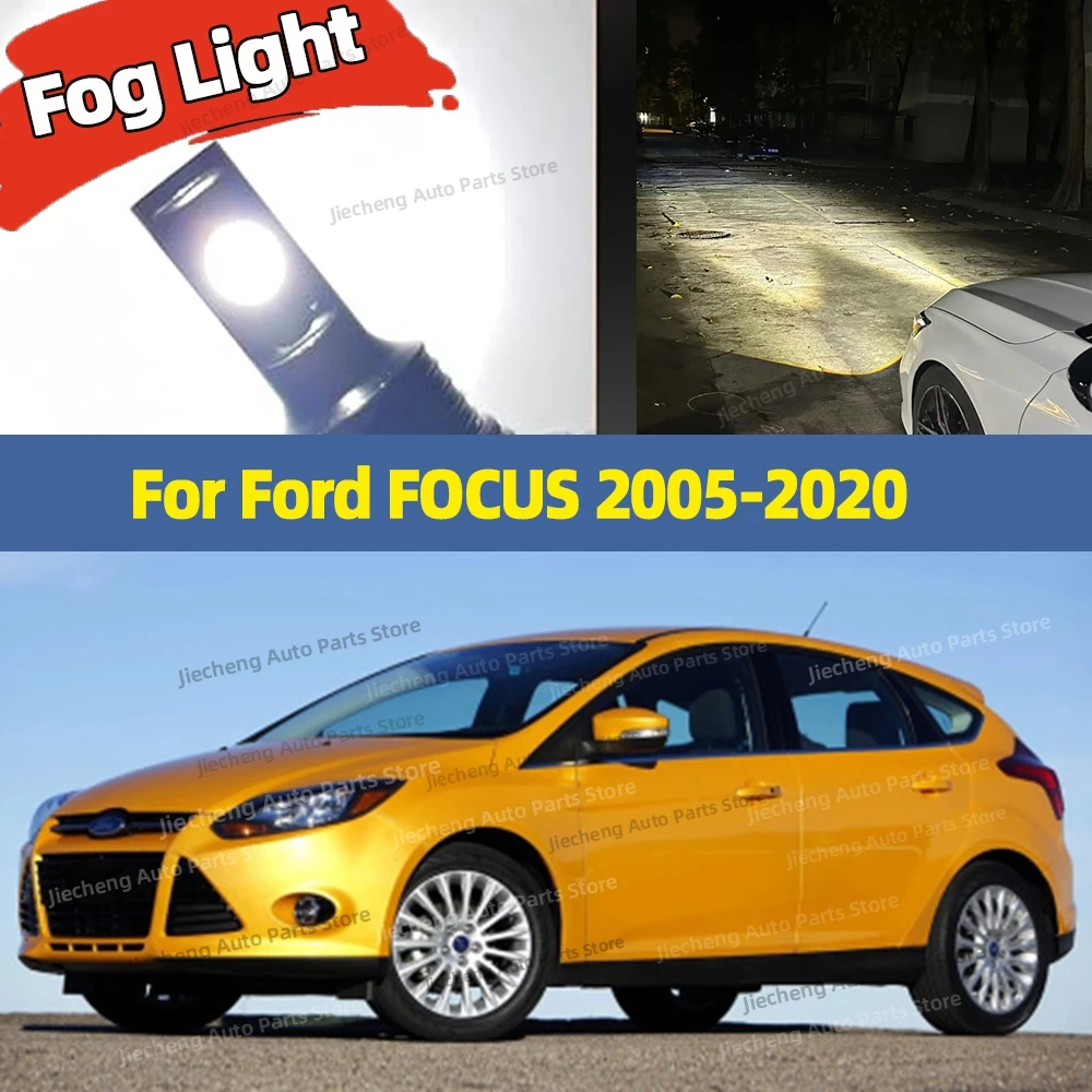 

2pcs 6000K LED Fog Light Blub 25000LM CSP Car Lamp Canbus Plug and Play For Ford FOCUS 2005-2020 2009 2010 2011 2012 2013 2014