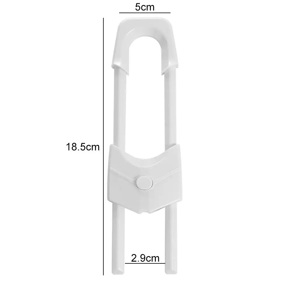 Protezione di sicurezza per bambini Serrature per armadietti a doppia porta per bambini Attrezzature di protezione in plastica Serrature per slot Cinghie multiuso