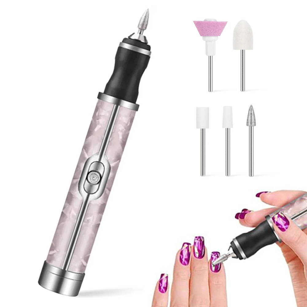 LINMANDA Caneta Broca de Unhas Sem Fio Caneta de Polimento de Lime de Unhas USB Recarregável 20000RPM Máquina de Broca de Unhas Elétrica Ferramentas de Manicure