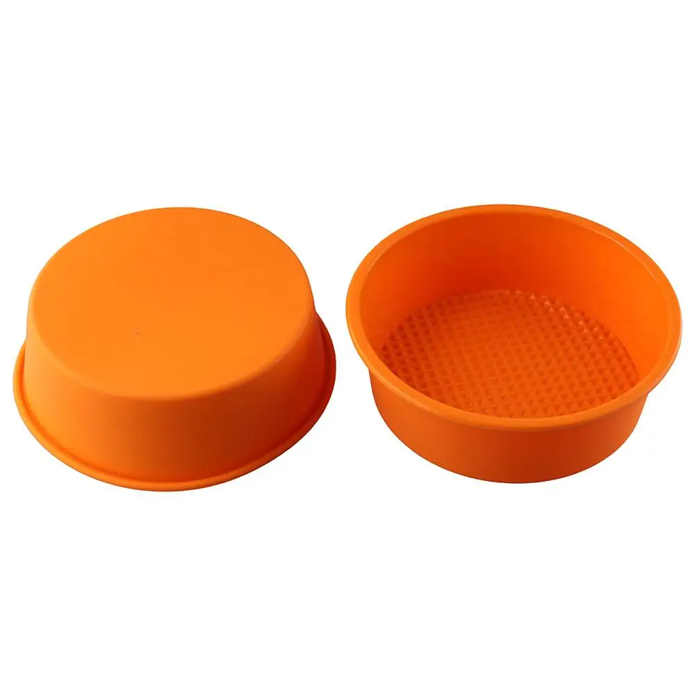 1/4pcs Easy To Clean Silicone Cake Molds Orange 5 Inch Baking Decoration Mold Decorating Silicone Mould Kitchen