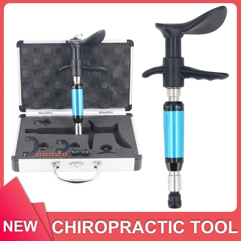 

2024 New Chiropractic Adjusting Tool Manual Activation Therapy Spine Correction Tools 4 Heads Massage Gun Spinal Adjustment 300N