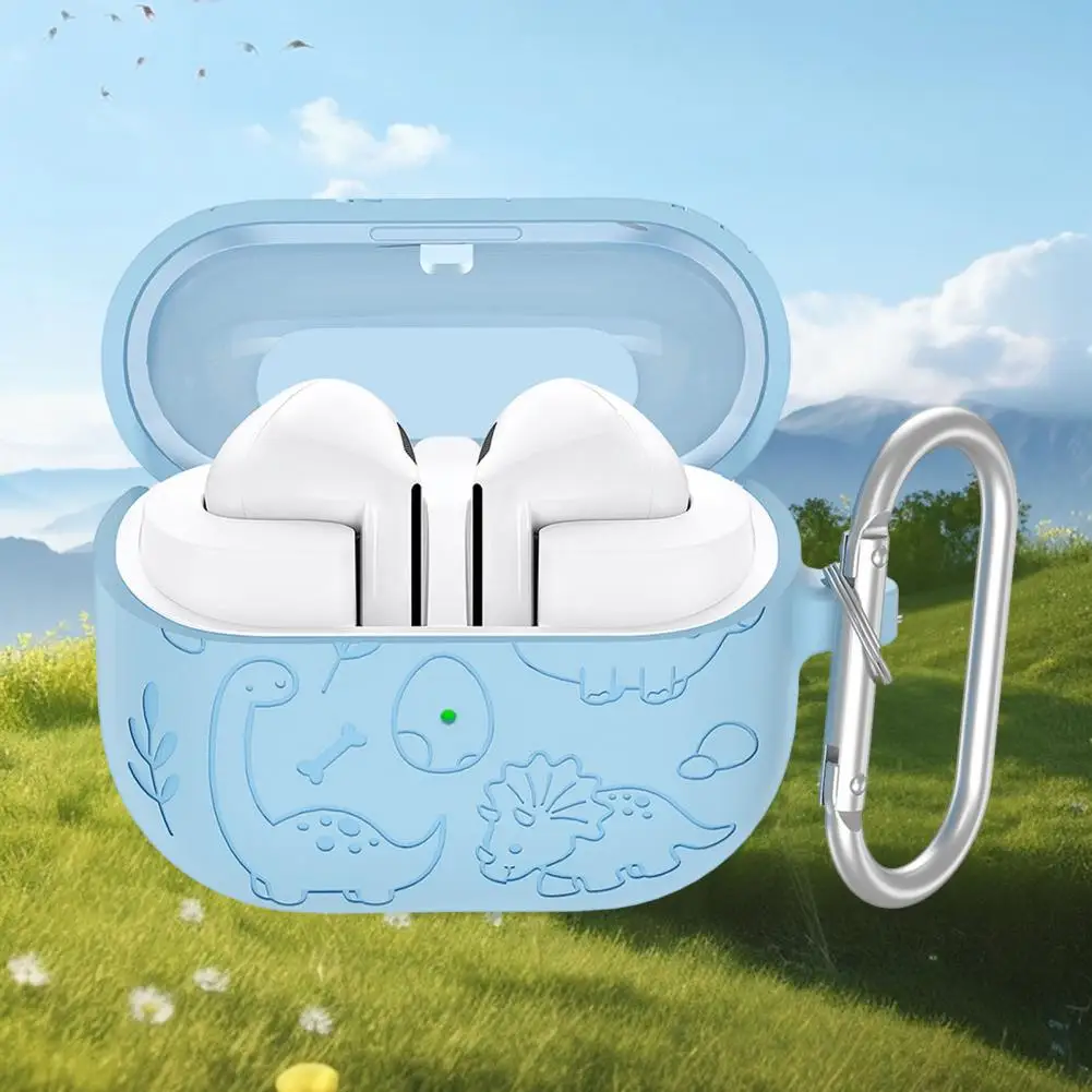 Liquid Silicone Earphone Case Fit Earphone Sleeve Shockproof Silicone Protective Covers for Samsung Buds 3/3 Pro Impact