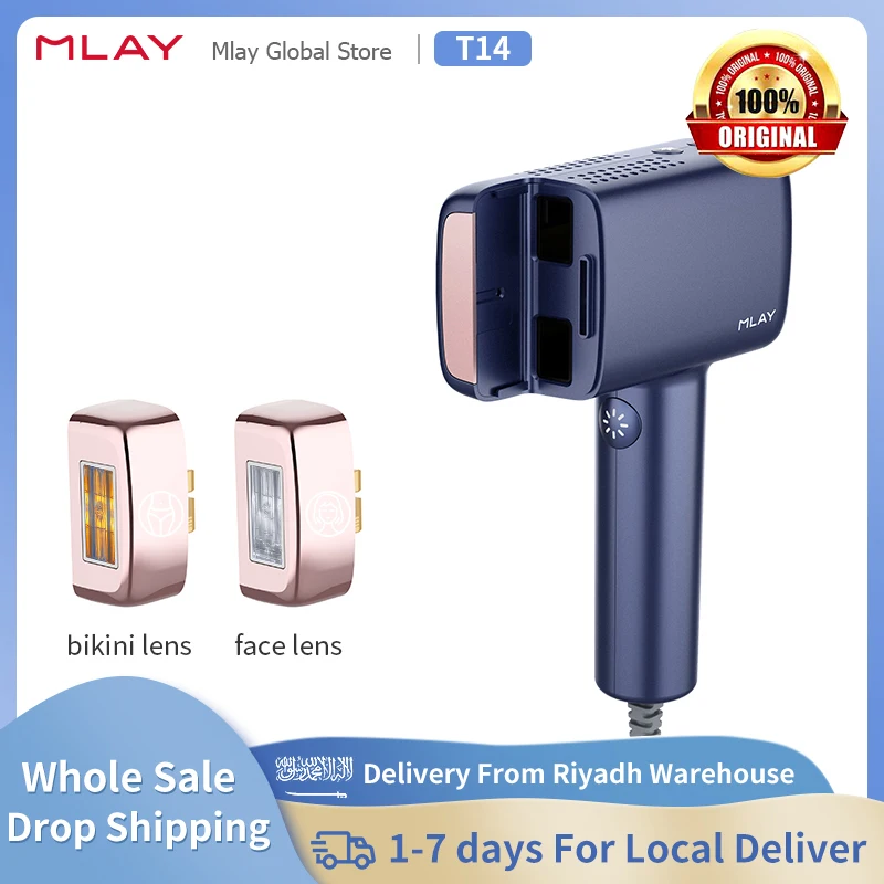 MLAY T14 Laser Hair Removal Machine IPL ICE Cooling Hair Removal Home Laser Epilator Replaceable Lamps For Women Men Painless