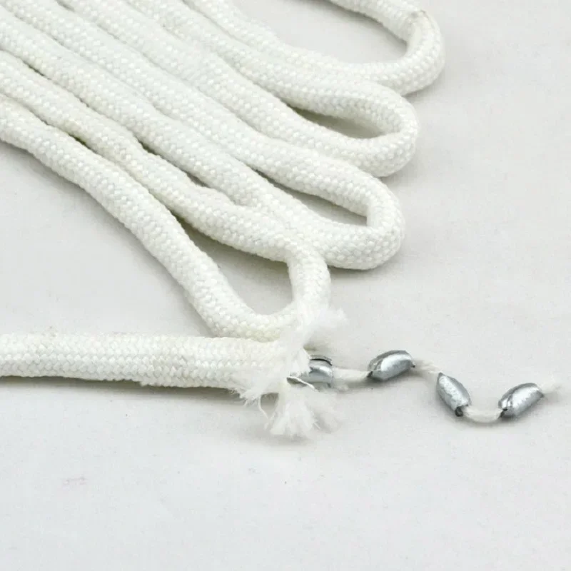 White Leaded Weighted Tape for Sheer Curtain Tulle Fabrics and Drapes Cording Curtain Sheer Lead Wire Rope Curtain Accessories