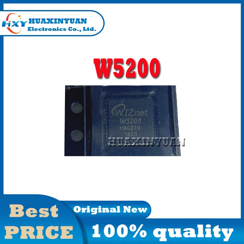 1PCS/LOT W5200 QFN48 W W5 W52 W520 Ethernet chip New and Original  Ic Chip In Stock IC