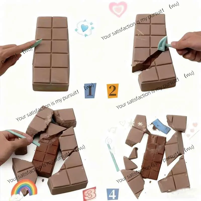 Digging plaster archaeological children's toys chocolate fufusquishy decompression vent toy