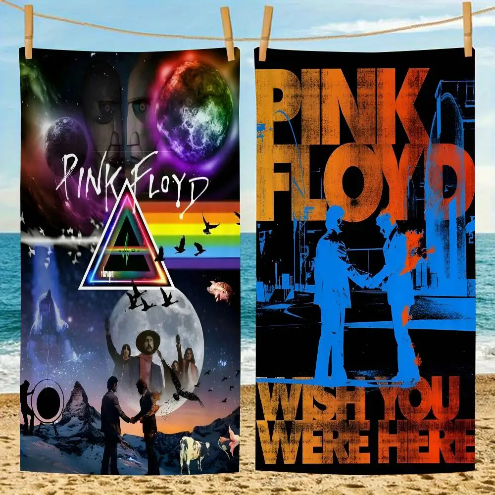 Pop Band P-Pink F-Floyd Classic Album Microfiber Blanket Quick Drying Beach Towels Oversized Printing Super Absorbent Pool Towel