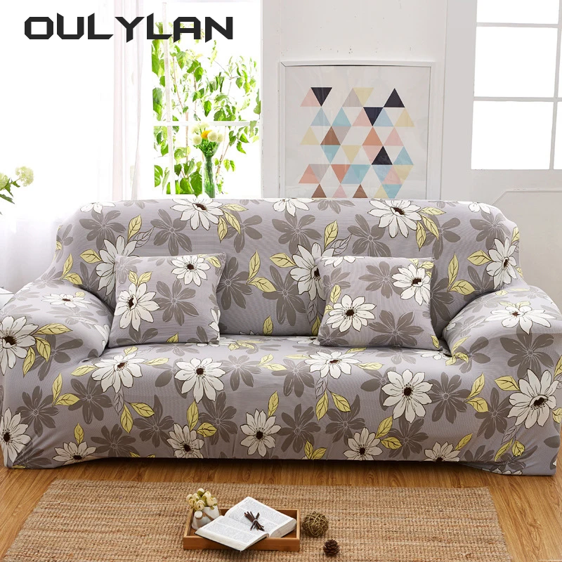 Sofa Cover Thickened Couch Cover Furniture Printed Sofa Slipcover Non-slip Protector for Bedroom Office Living Room Home Decor