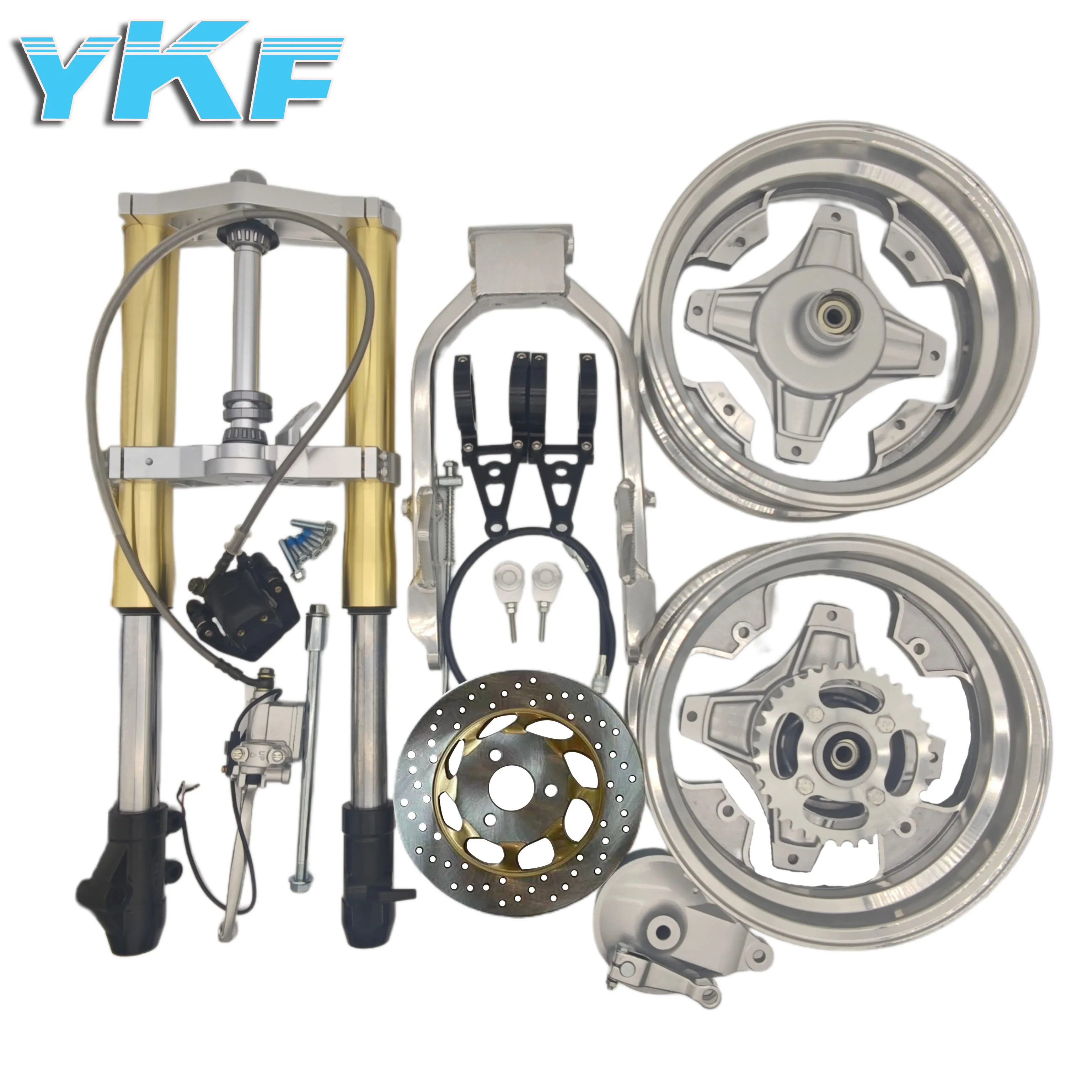 DAX CT70 UPSIDE DOWN FORK KIT with wheel set and swingarm - Image 5