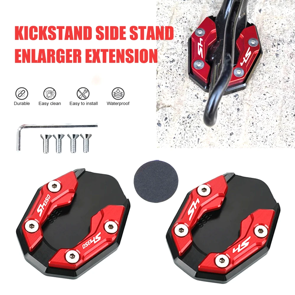 

Kickstand 2003-2025 FOR HONDA SH125 SH150 SH300 SH350 SH 125 300 150 350 i Motor Foot Side Stand Extension Support Plate Pad