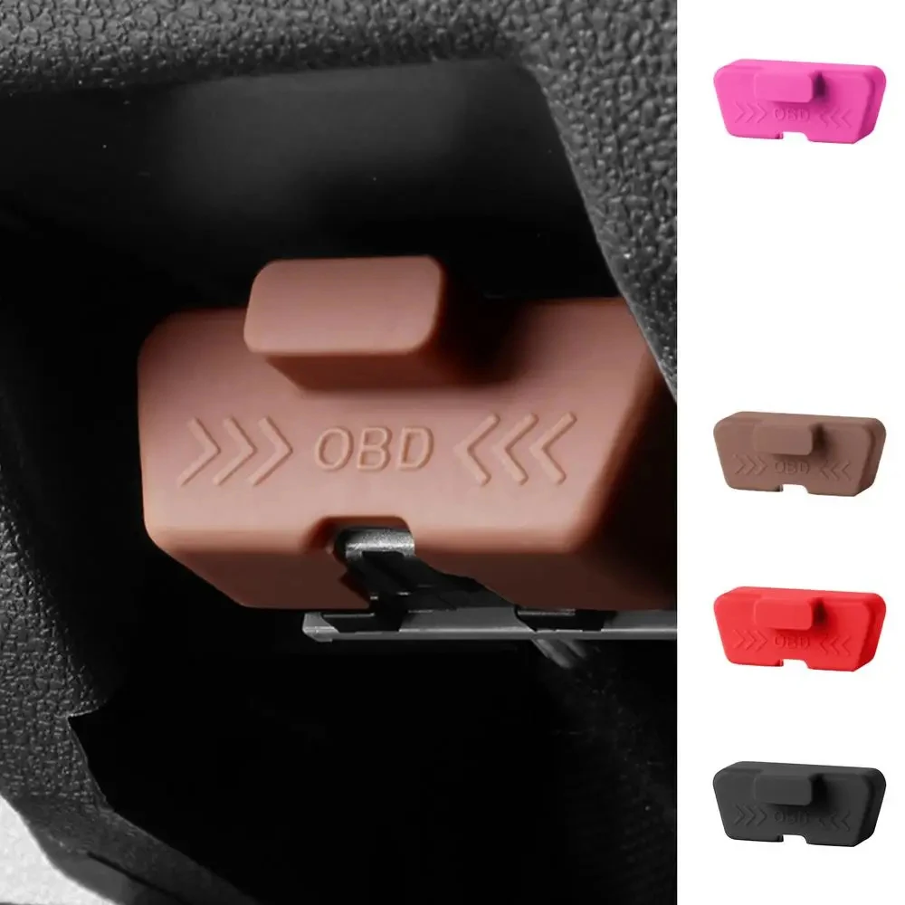 ​OBD Port Lock Silicone Protective Sleeve Car OBD Port Cover Waterproof Rust-proof Protective Sleeve Dust OBD Clogging Caps