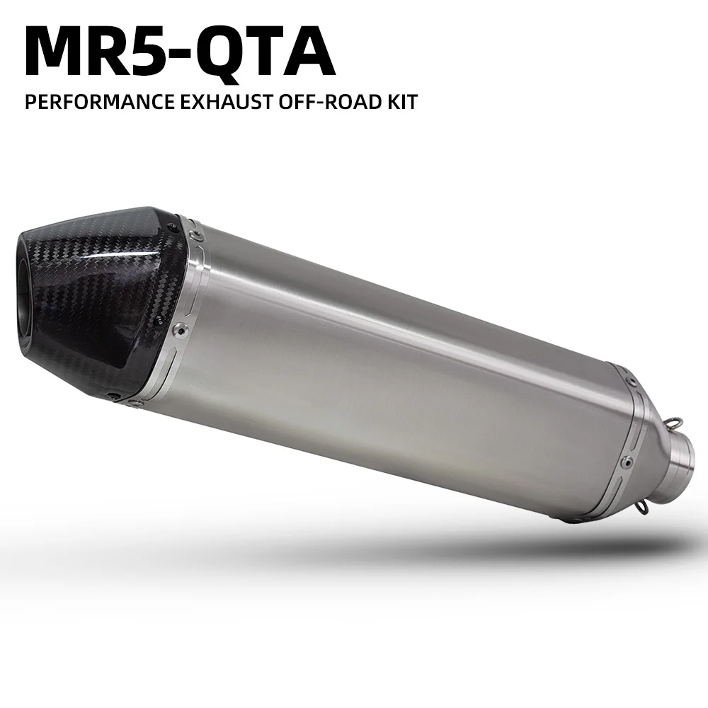 

Motorcycle Exhaust Muffler 51MM Street Bike Exhausts Pipe Kit Tail Tube For XMAX125 Tricity 300 CB400 CRF300L Rally Ninja400 R6