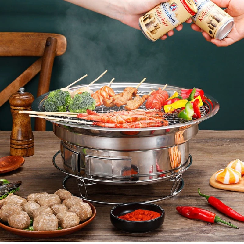 Barbecue Grill Tea Full Set Smokeless Carbon Stove Barbecue Outdoor Household