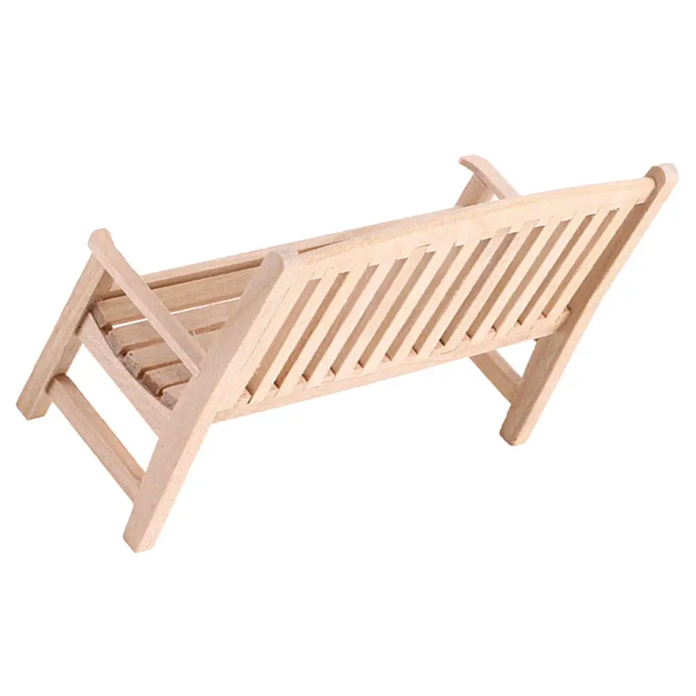 

Miniature Wooden Chair Decor Rustic Realistic Mini House Furniture for Dollhouse Micro Landscape Decoration Delicate Handcrafted