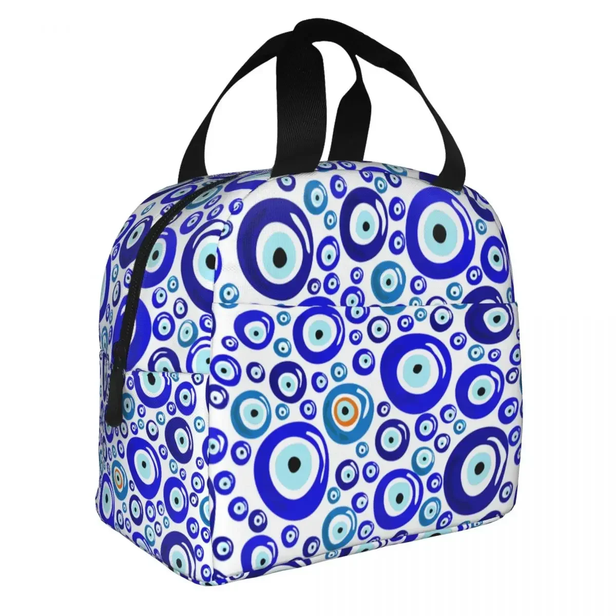 Custom Bag Custom Custom Evil Eye Ethnic Pattern Mystic Greek Amulet Turkish Insulated Lunch Bag For Women Waterproof Thermal Co